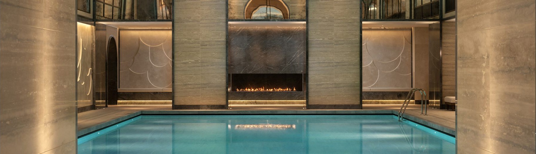 Planika built-in bioethanol fireplace luxury interior design
