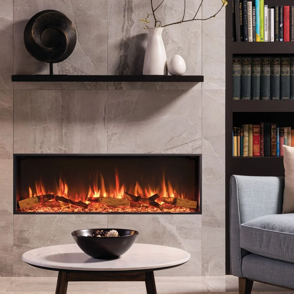 Cozy Living Room with Modern Electric Fireplace in Toronto