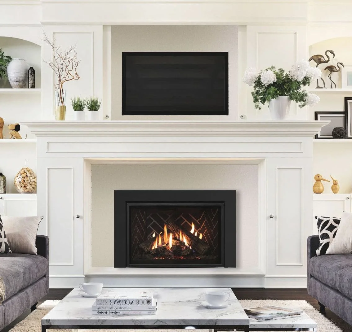 Gas Insert installed in the existing mantel