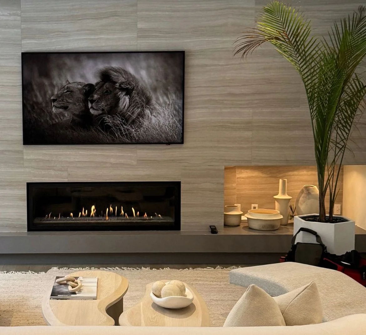Renovation completed with modern gas fireplace from Zoroast The Fireplace Store
